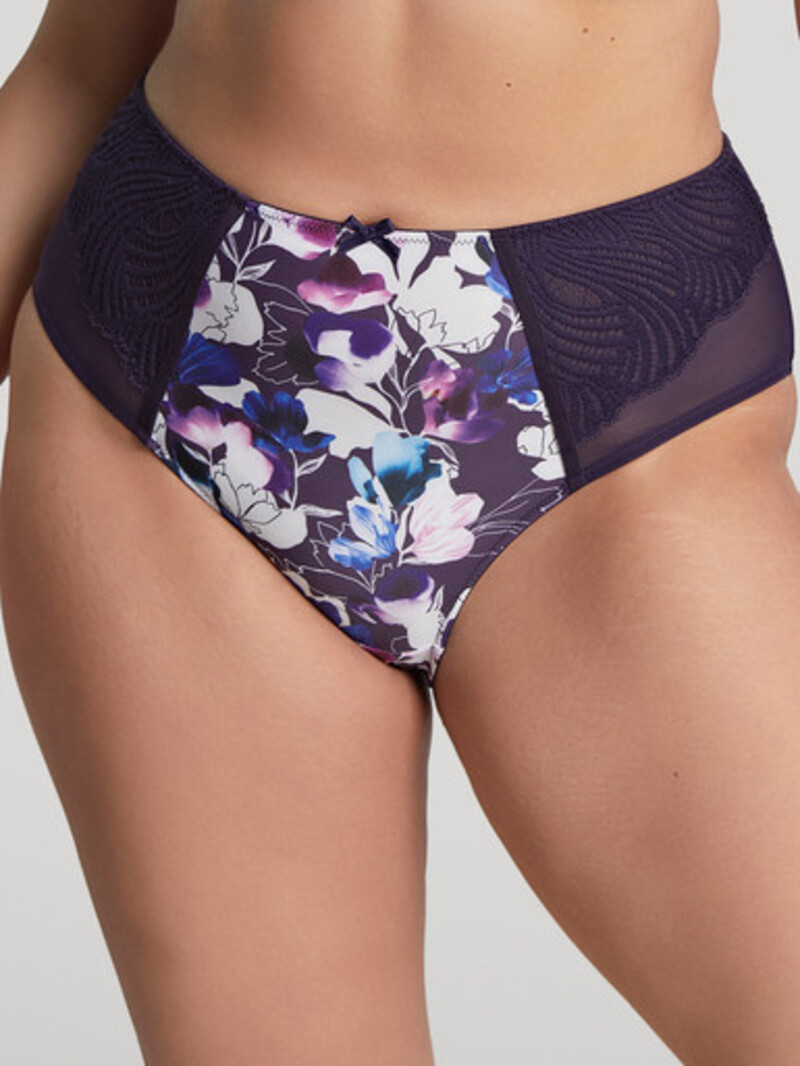 Sculptresse 10272 Arianna Deep Brief - Damson Floral - Allure Intimate  Apparel