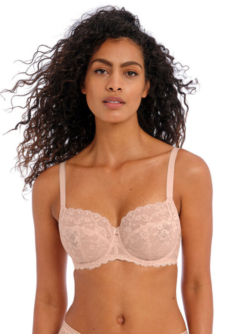 Freya Offbeat Underwire Side Support Bra in Mineral Gray (MGY)