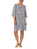 Donna Karan Modern Flare Short Sleepshirt - Grey Texture Dot