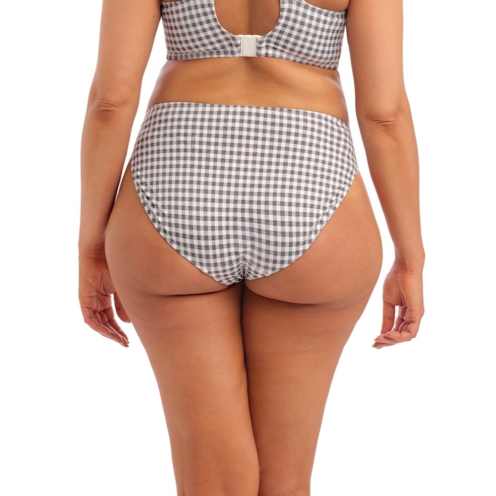 Elomi Swim Checkmate Mid Rise Bikini Brief - Grey Marl