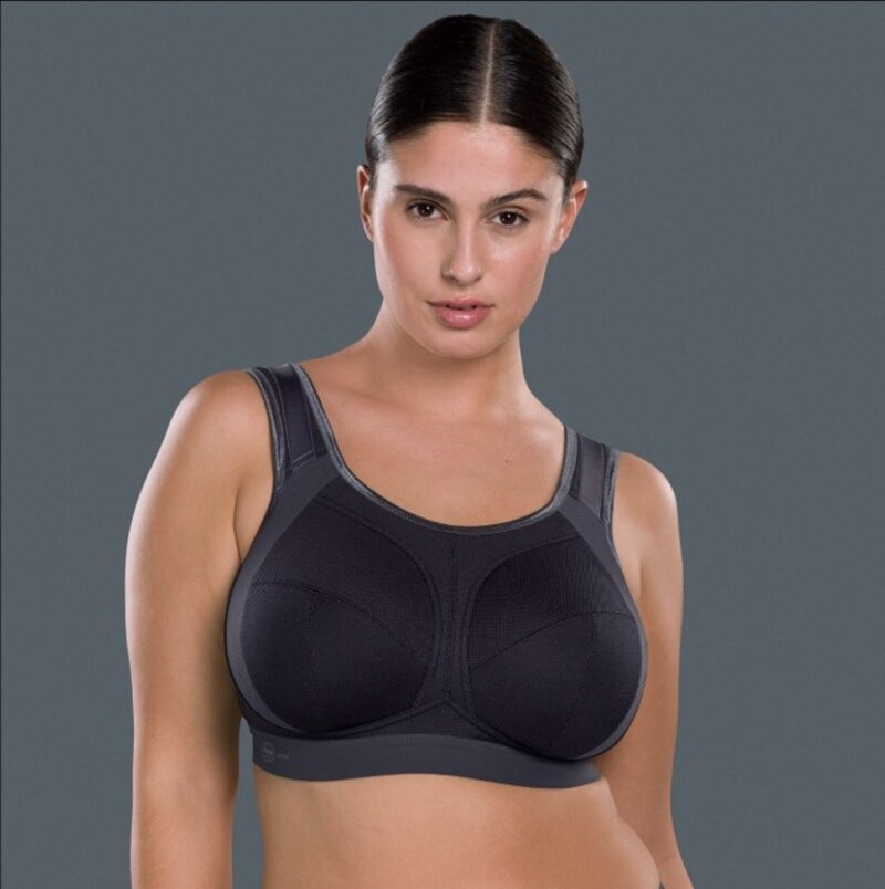 Plus Size - Low Impact Wireless Mesh Cut-Out Active Sports Bra