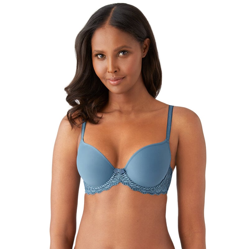 Wacoal Lace Impression Underwire Contour Racerback Bra In Medieval Blue