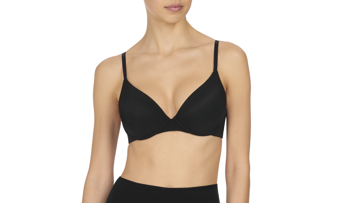 Natori Memory Foam Bump Convertible Underwire Bra,Black,32B at