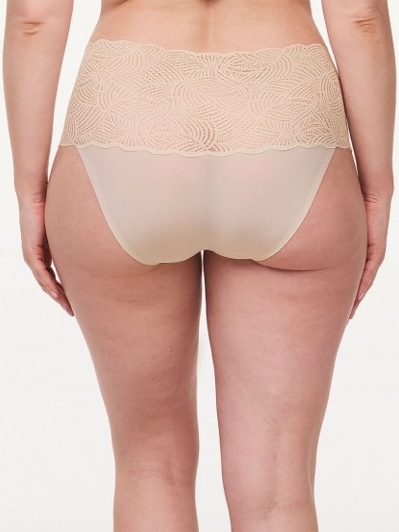 Chantelle 11G8 SoftStretch Lace High Waist Brief- Nude Blush