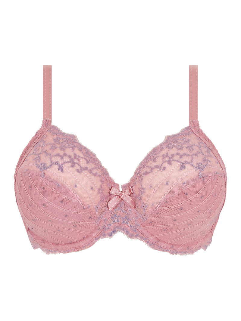 Chantelle Rive Gauche Full Coverage Unlined Underwire Bra - Tomboy Pink/Pale Rose