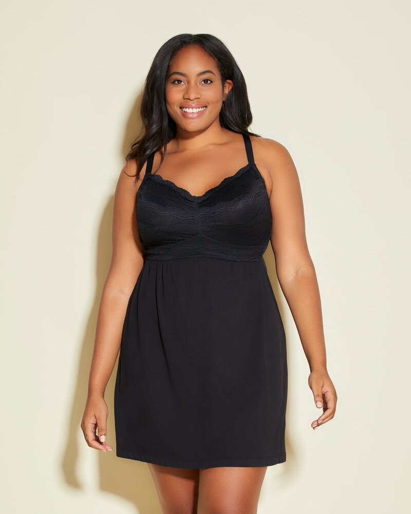 Cosabella Dolce Plus Size Babydoll - Black