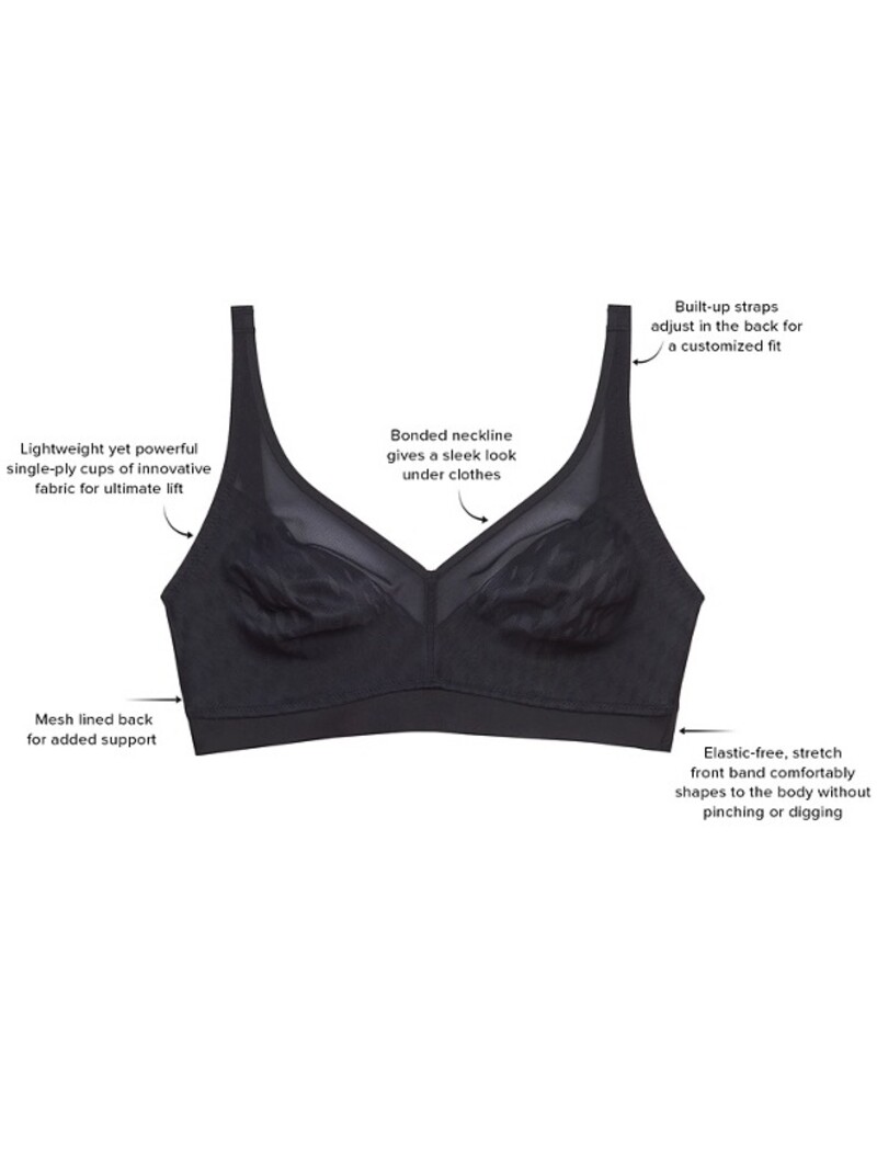 Women Unlined Wirefree Bra Top Bra Support Built Up Straps