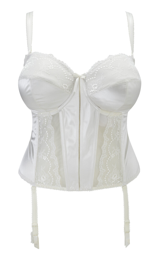 BLACK & WHITE AND BEIGE Emay 4021 Padded Thick Strap Bra Corset – aljamee3  - الجميع