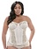 Goddess Adelaide Underwire Longline Basque - White