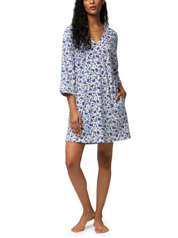 Bed Head Classic Stretch Jersey Nightshirt - Terrance Floral