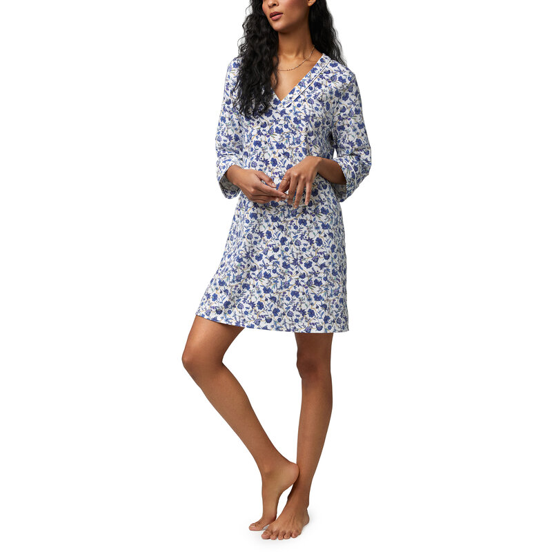 Bed Head Classic Stretch Jersey Nightshirt - Terrance Floral