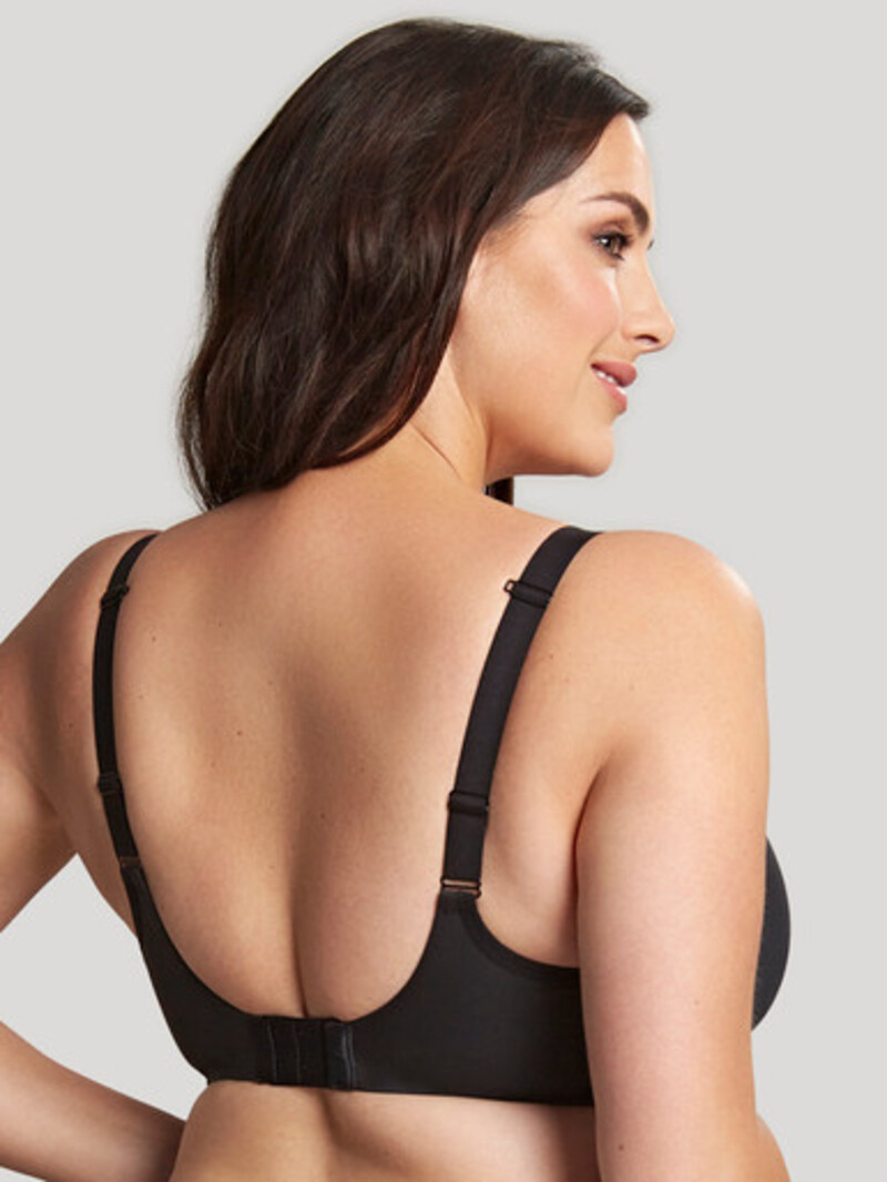 Buy online Black Linen Bra from lingerie for Women by Madam