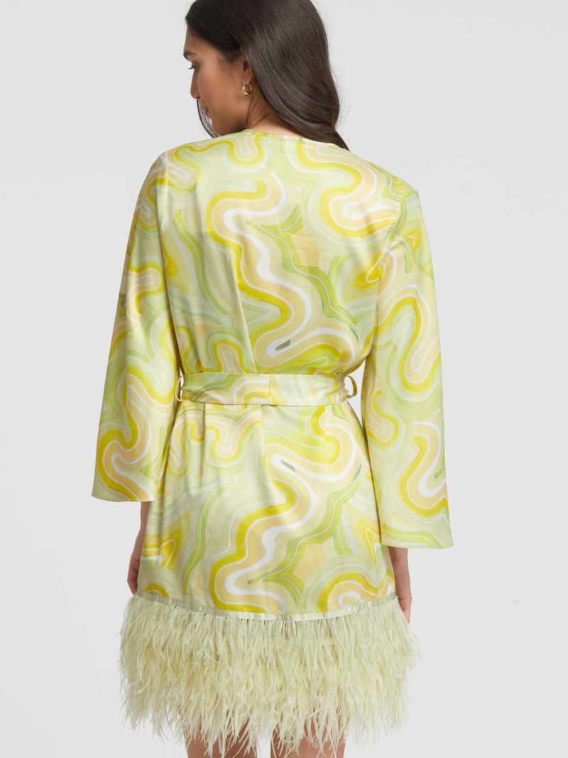 Rya Collection Swan Cover Up - Bridgette Print