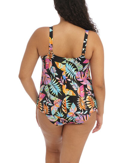 Elomi Swim ES801572 Tropical Falls Mid Rise Bikini Brief - Black - Allure  Intimate Apparel