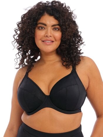 Elomi Savaneta Non Wired Swimsuit in Black - Busted Bra Shop