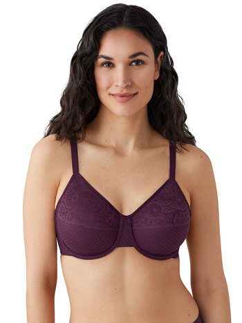 Wacoal Women's Awareness Unlined Full Figure Underwire Bra, Purple