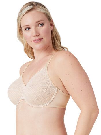 WACOAL, HB3393 Soft Wire Mold Cup Bra (Multifunctional Bra), Color : Pink  (PI), Size : B70