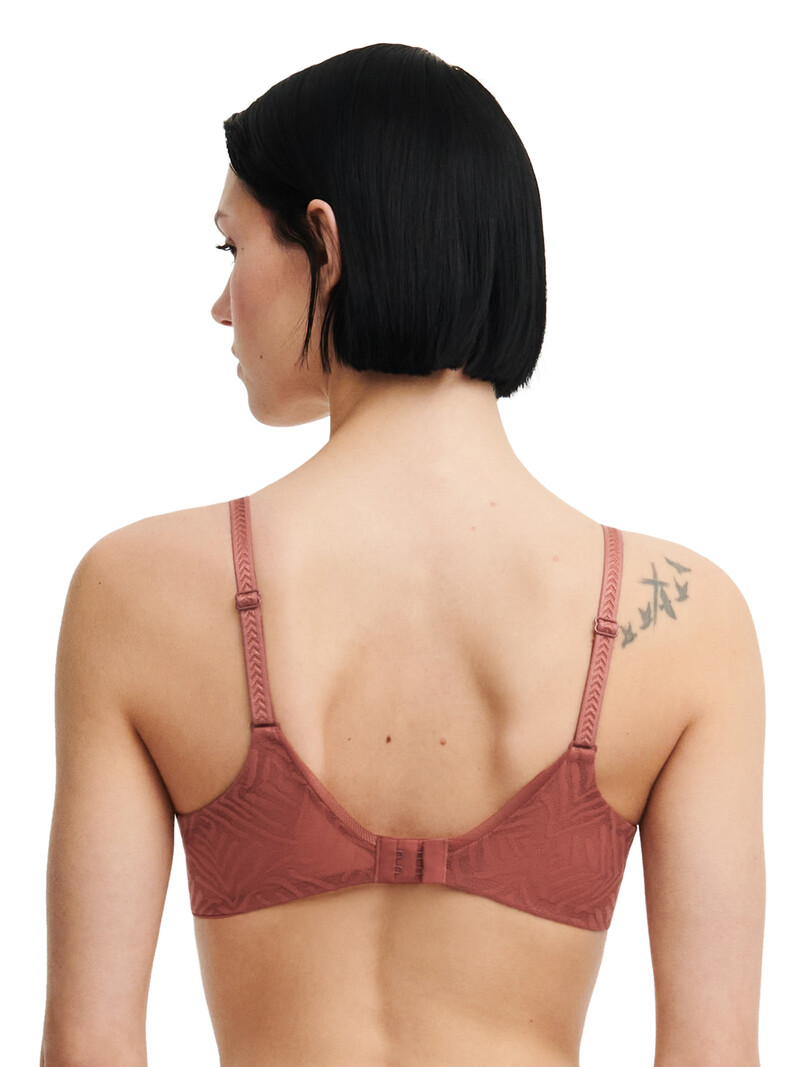 Chantelle Graphic Allure Sheer Unlined Underwire Bra - Amber