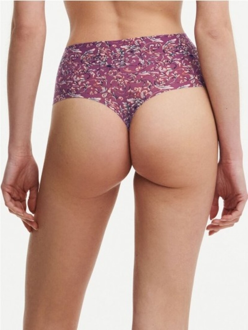  Chantelle Soft Stretch High-Waist Thong Baroque Print