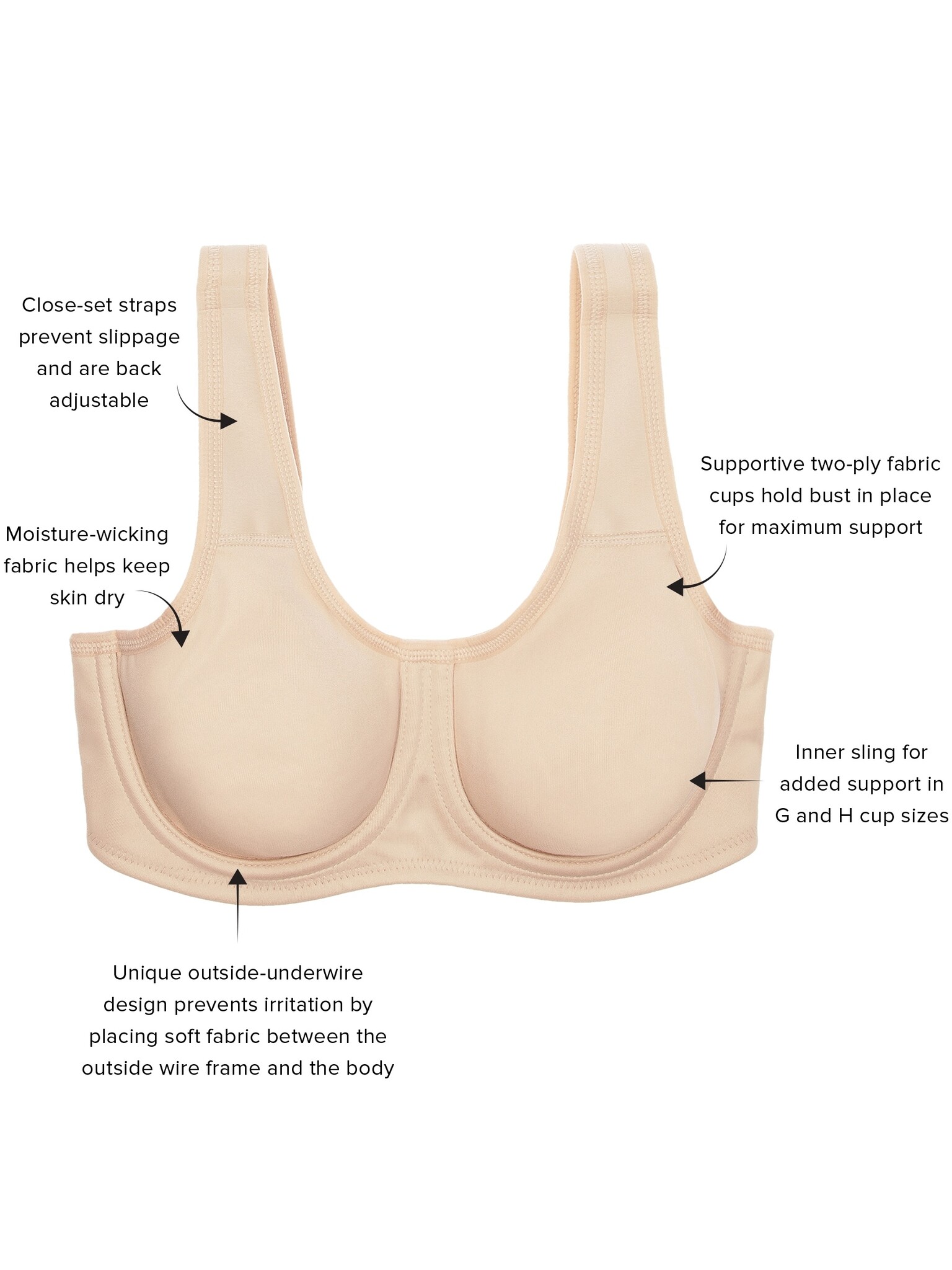 Wacoal Simone Sport Underwire Bra