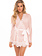Oh La La Cheri Provence Sheer Mesh & Lace Robe
