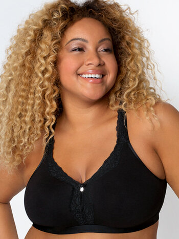 Curvy Couture Cotton Luxe Unlined Wireless Bra