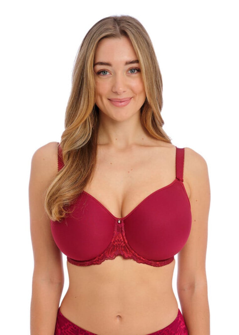 Avenue Body Smooth Satin Contour Molded Cup Underwire Bra