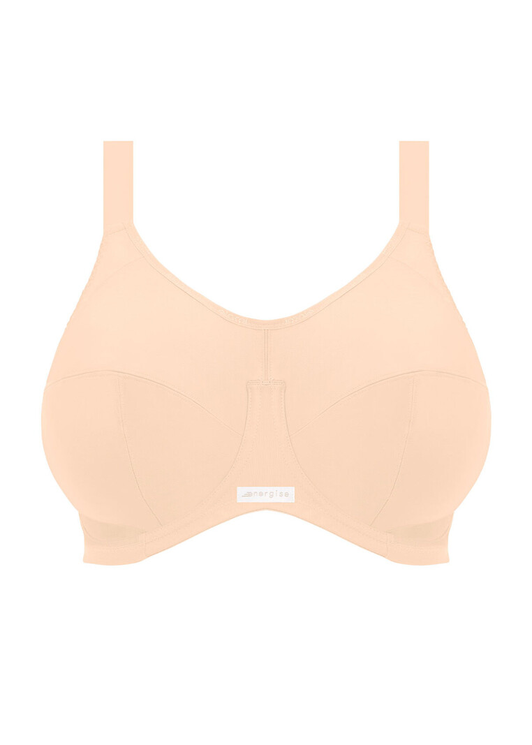 Elomi Energise J-Hook Underwire Sports Bra (8041),36GG,White at   Women's Clothing store