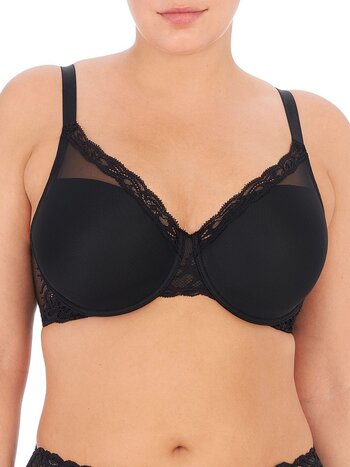 Natori Feathers Contour Plunge Bra 730023 (Black) Women's Bra