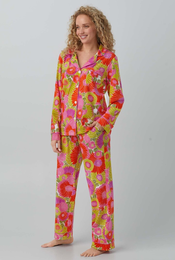 Bed Head Trina Turk Long Sleeve Classic Stretch Jersey PJ Set