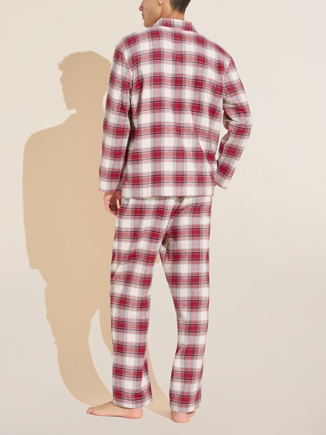 Eberjey Mens Flannel Long PJ Set