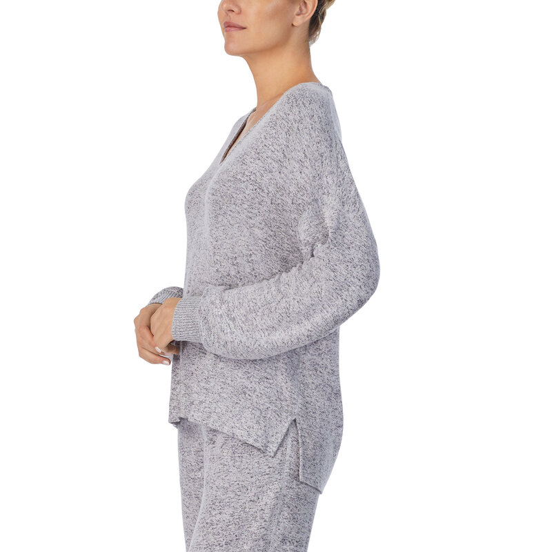 Donna Karan Life In Neutral Long Sleeve Sleep Set