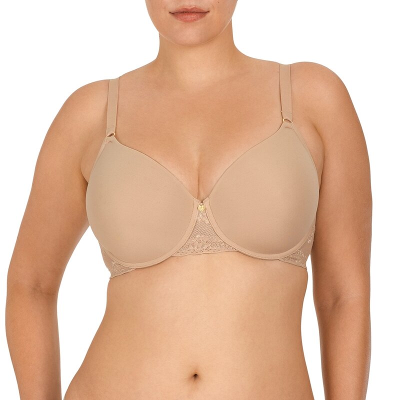 Natori SUNSET CORAL Bliss Perfection Contour Soft Cup Bra US 34B UK 34B for  sale online