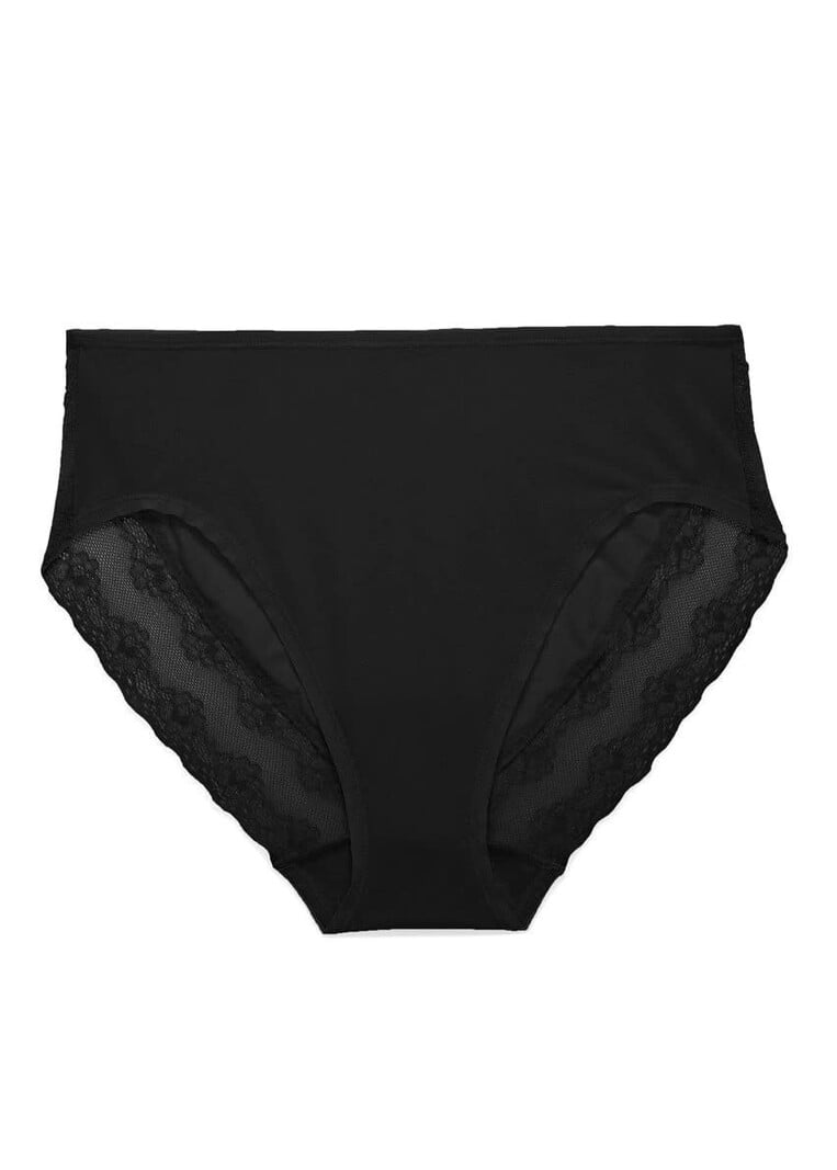 Natori Bliss Cotton French Cut Panty - Black