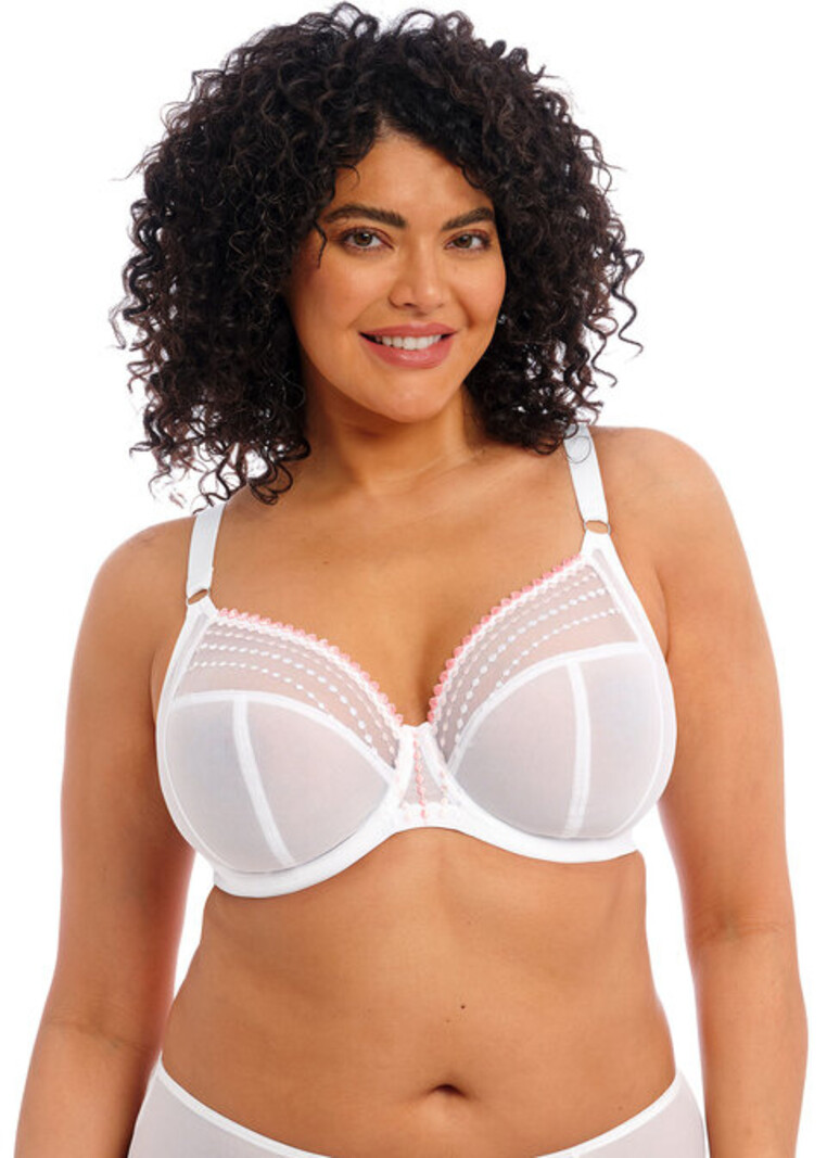 Elomi Matilda Underwire Plunge Bra - Rose - Curvy Bras