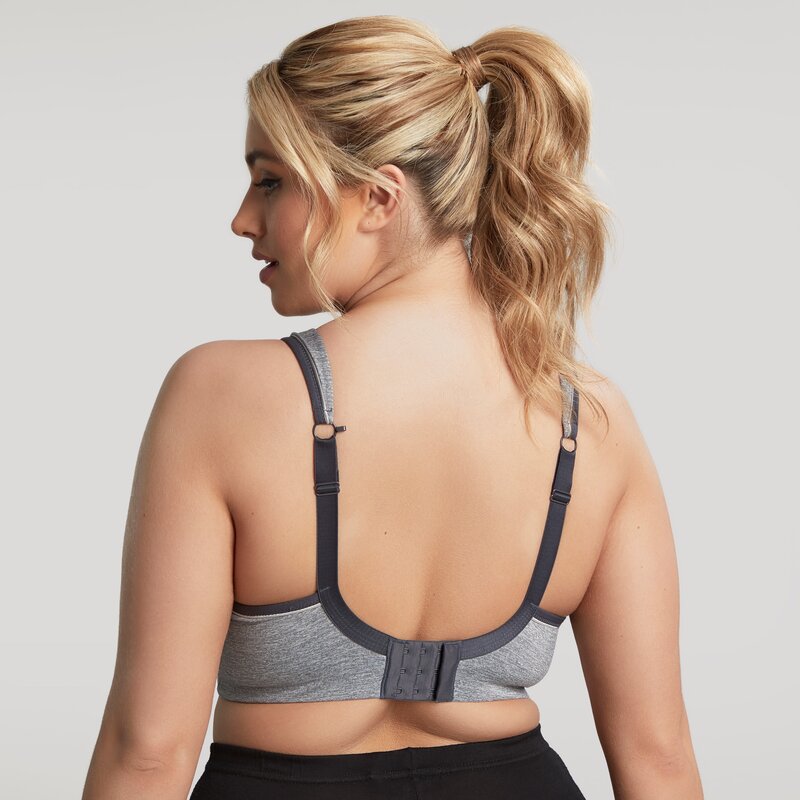 Panache Sport Underwired Sports Bra - Grey Marl - Curvy