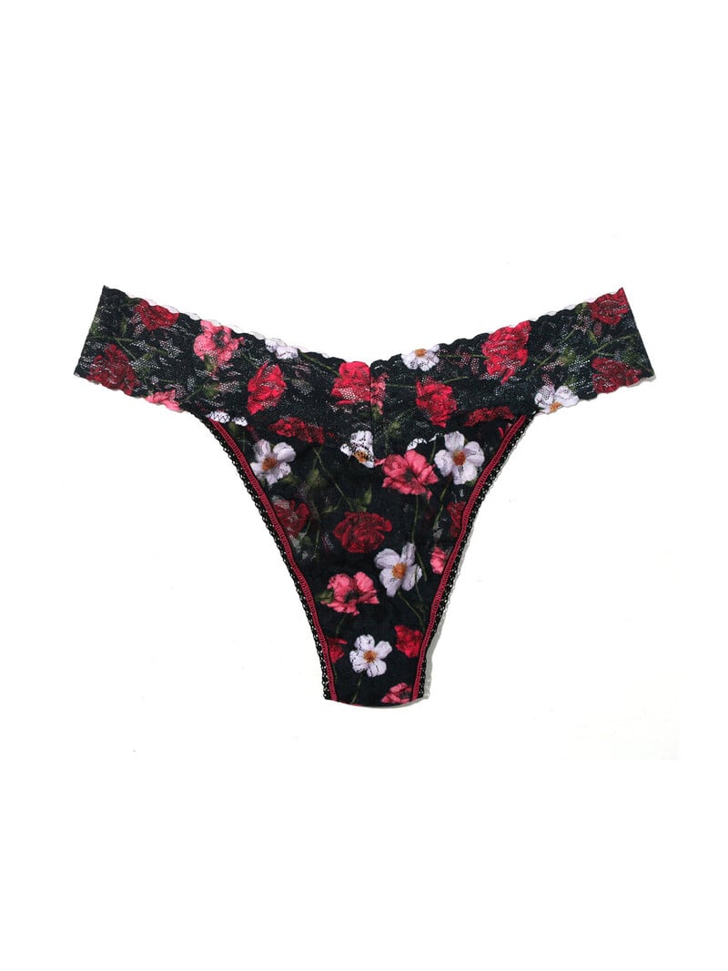 Hanky Panky Printed Signature Lace Thong - Bring Me Flowers – Sheer  Essentials Lingerie & Swimwear