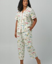 Bed Head BH2727101 Classic Stretch Jersey Cropped PJ Set-Terrance