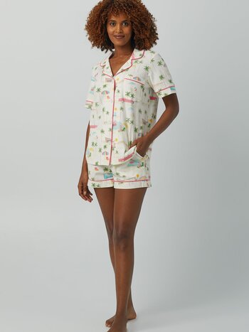 Bed Head Palm Springs Short Sleeve Shorty Classic Stretch PJ Set
