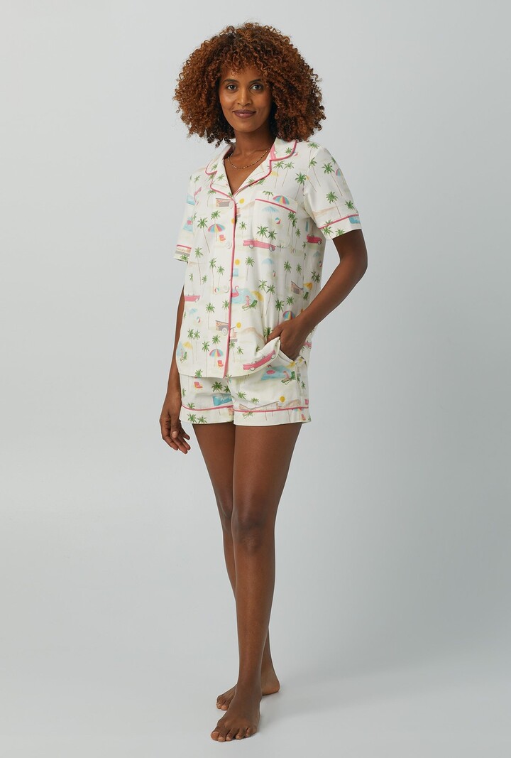 Bed Head Palm Springs Short Sleeve Shorty Classic Stretch PJ Set