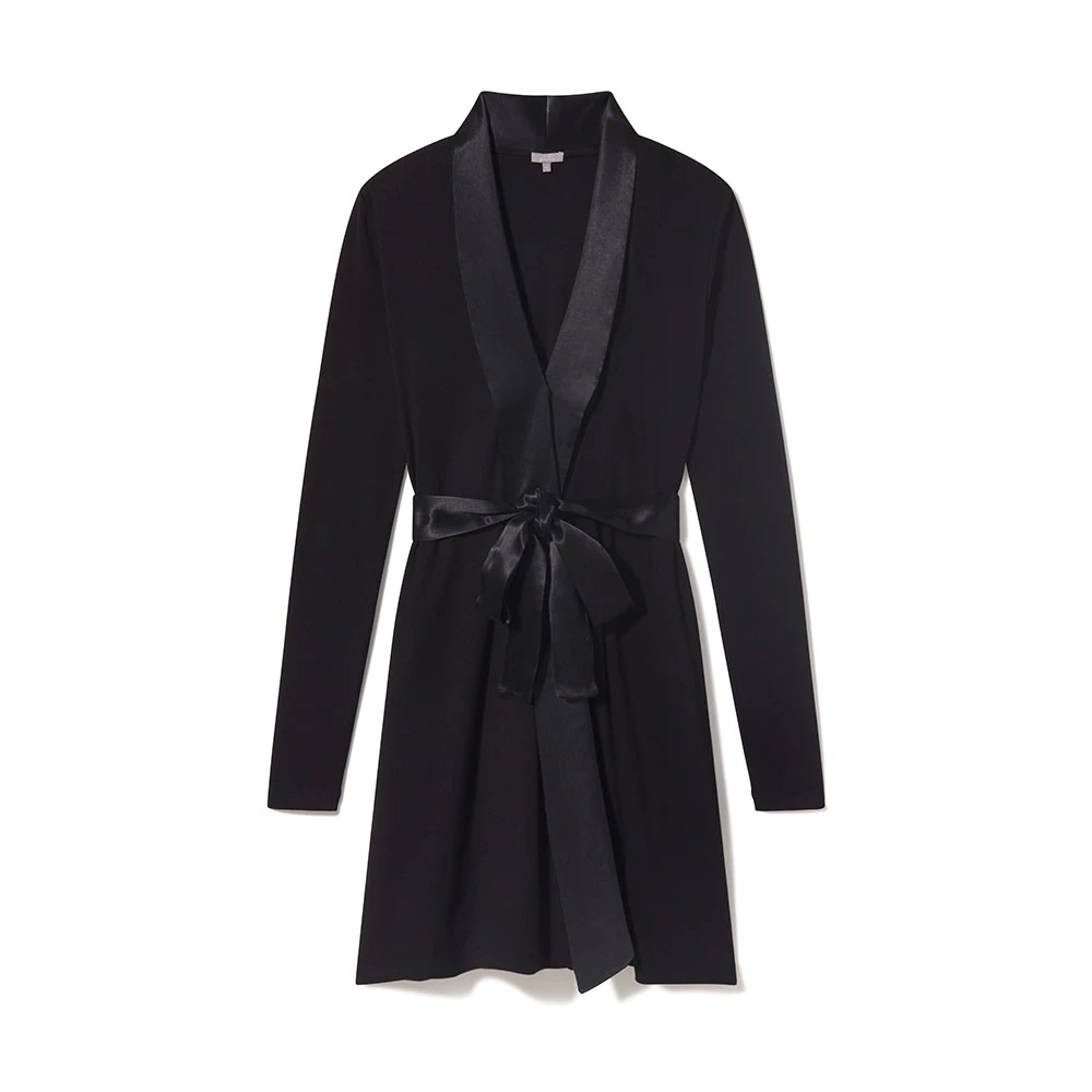 PJ Harlow Elijah Rib Knit Long Sleeve Robe