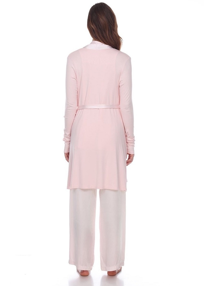 PJ Harlow Elijah Rib Knit Long Sleeve Robe