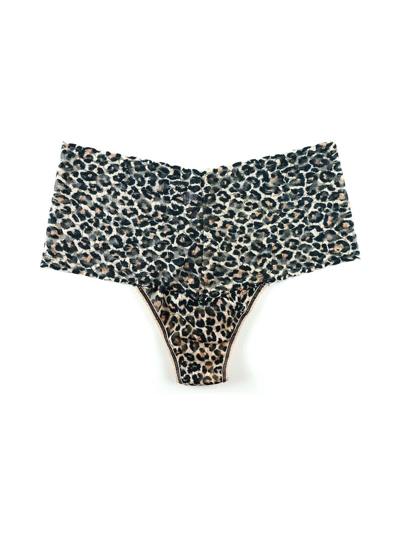 Hanky Panky Printed Retro Classic Leopard Lace Thong