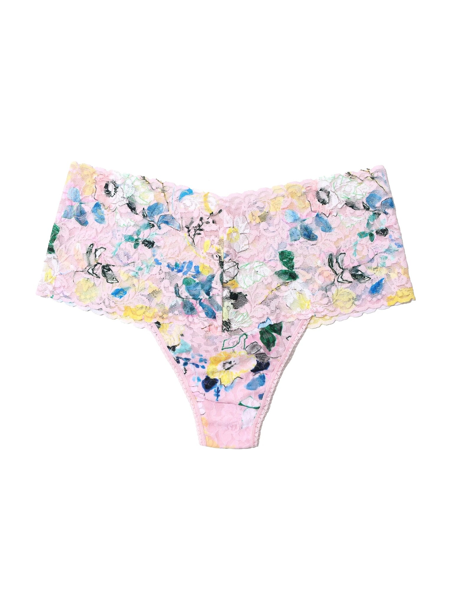 Hanky Panky Printed Retro Lace Fashion Thong