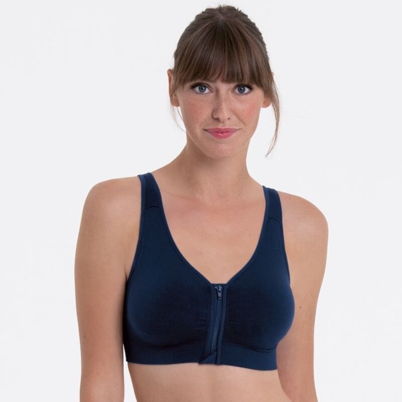 Anita Care Lynn  Mastectomy Wireless Zip Front Fashion Bra