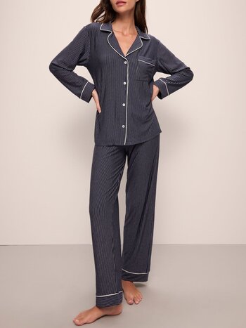 Eberjey Gisele Printed Long Fashion PJ Set