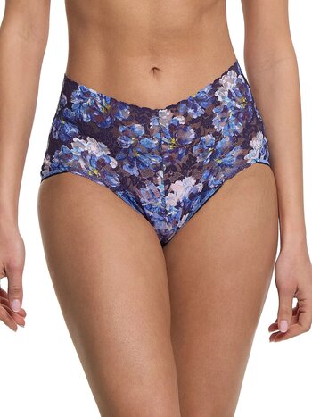 Hanky Panky Printed Retro Lace Fashion V-kini