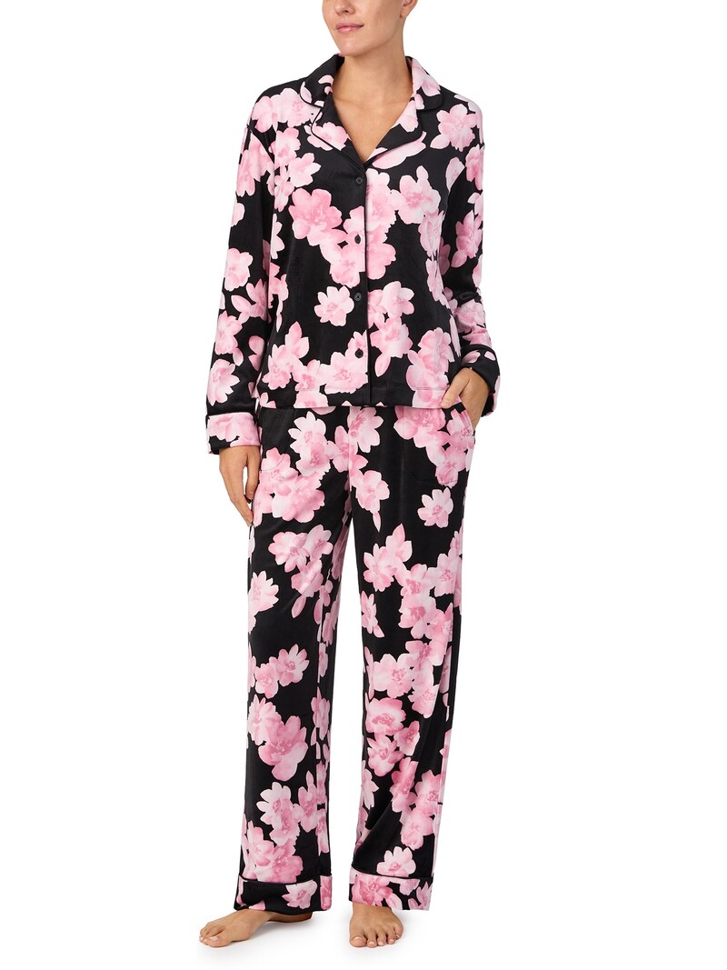 Donna Karan D90021 Signature Stretch Velour Fashion Sleep Set Allure Intimate Apparel