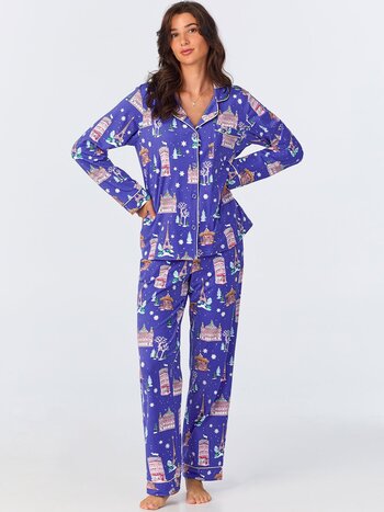 Bed Head Long Sleeve Classic Stretch Jersey Fashion PJ Set