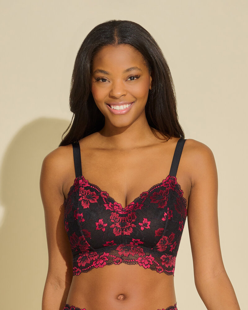 Floral Lace Longliner Bralette Floral Lace Longliner Bralette